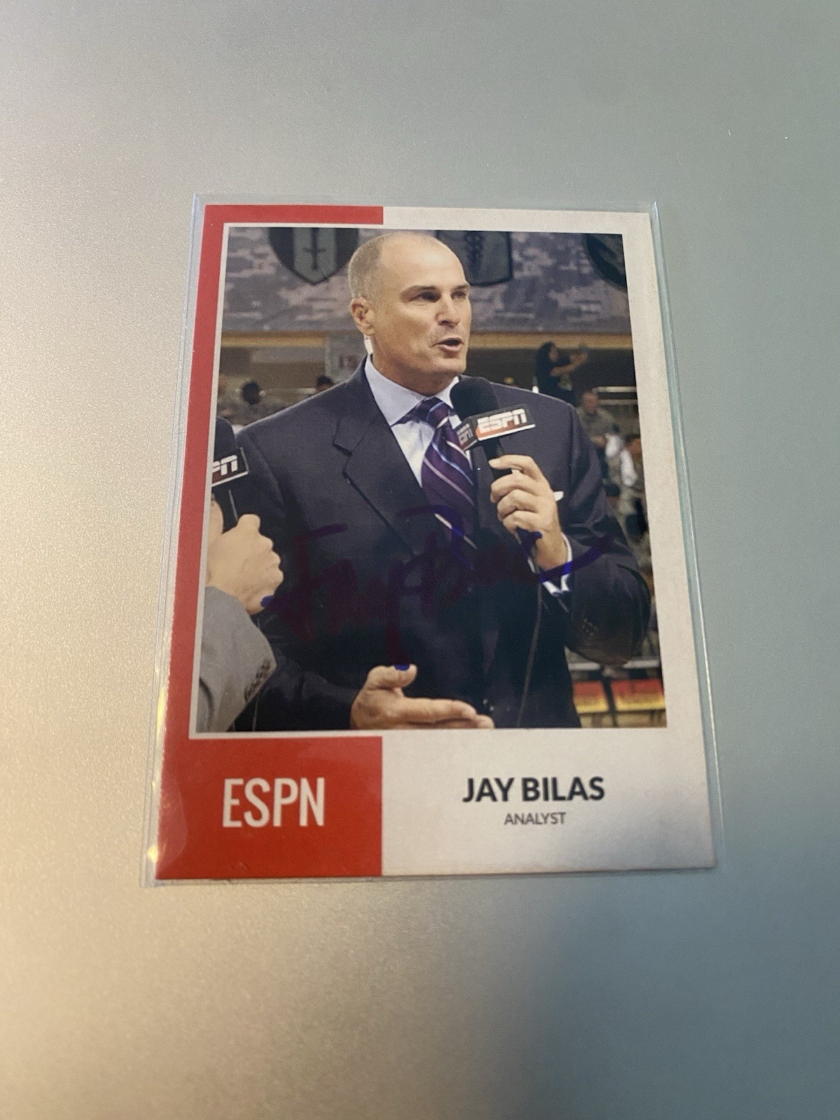 Jay Bilas Signed ESPN Card Basketball Sportscaster Autographed March madness aut