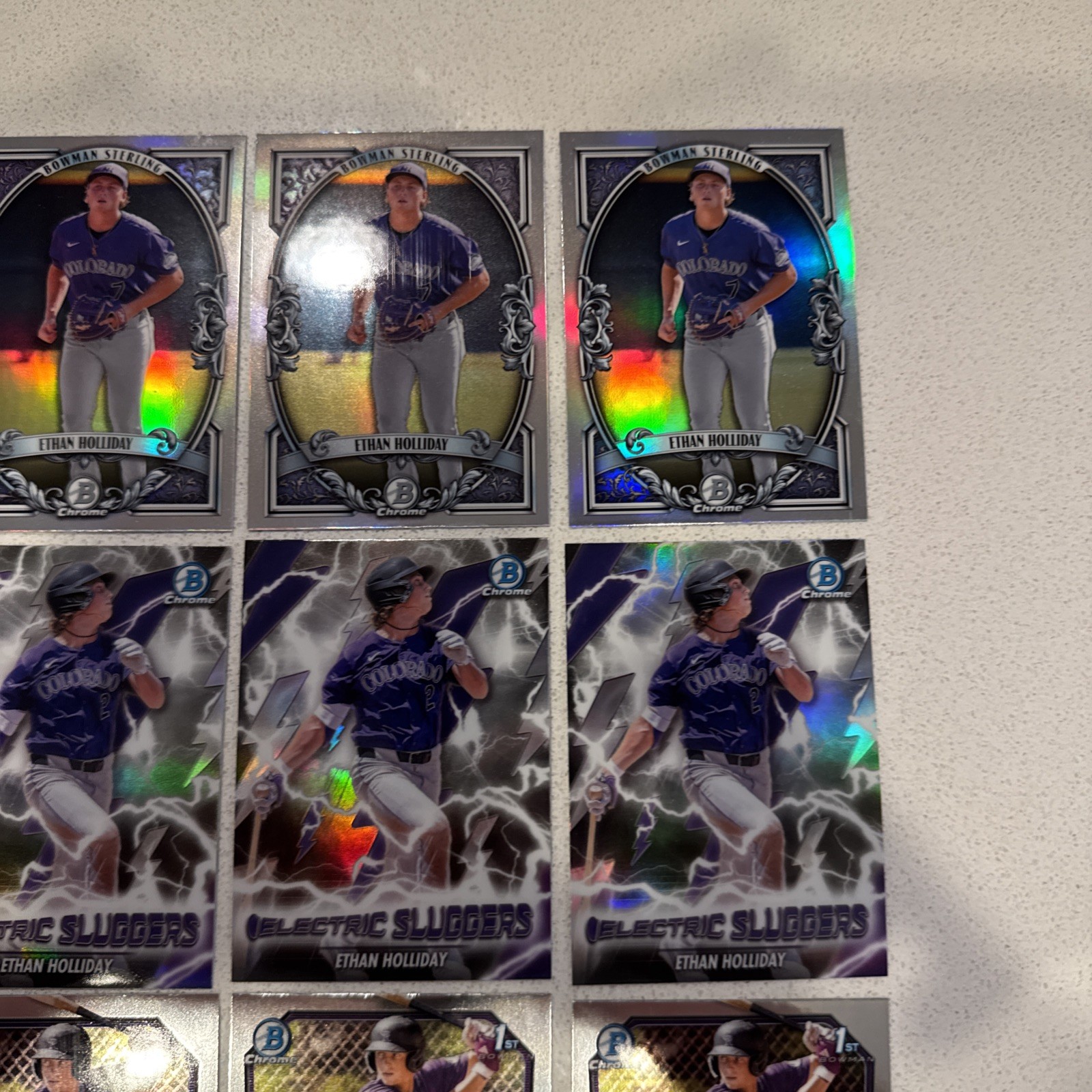 2026 Bowman Ethan Holliday (20) Card Lot – 1st Bowman Chrome, Top 100, Sluggers