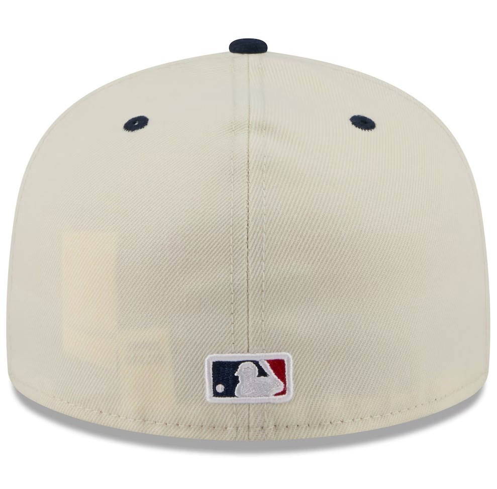 [HOT SALE] Atlanta Braves New Era USA 250 Fourth of July 59FIFTY Hat Cream Navy