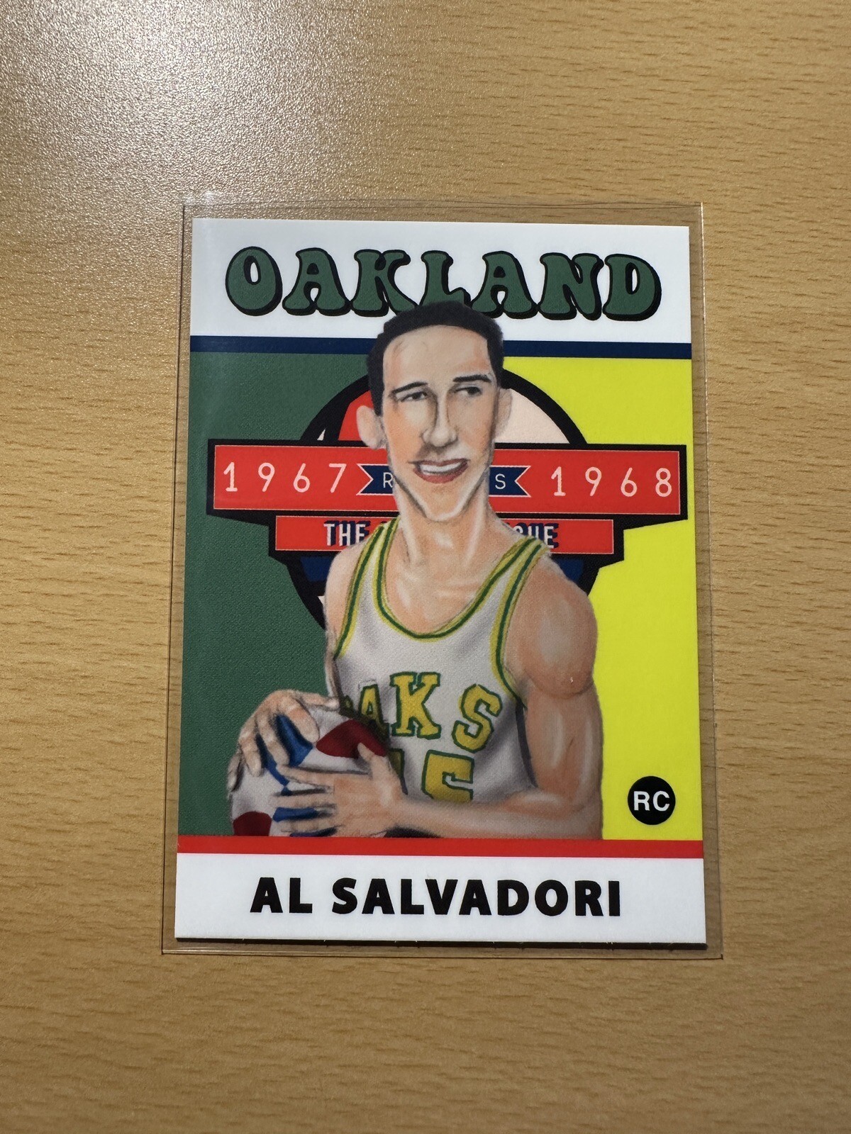 2019 1967-68 Lana Sports ABA #44 AL SALVADORI Rookie RC Oakland Oaks