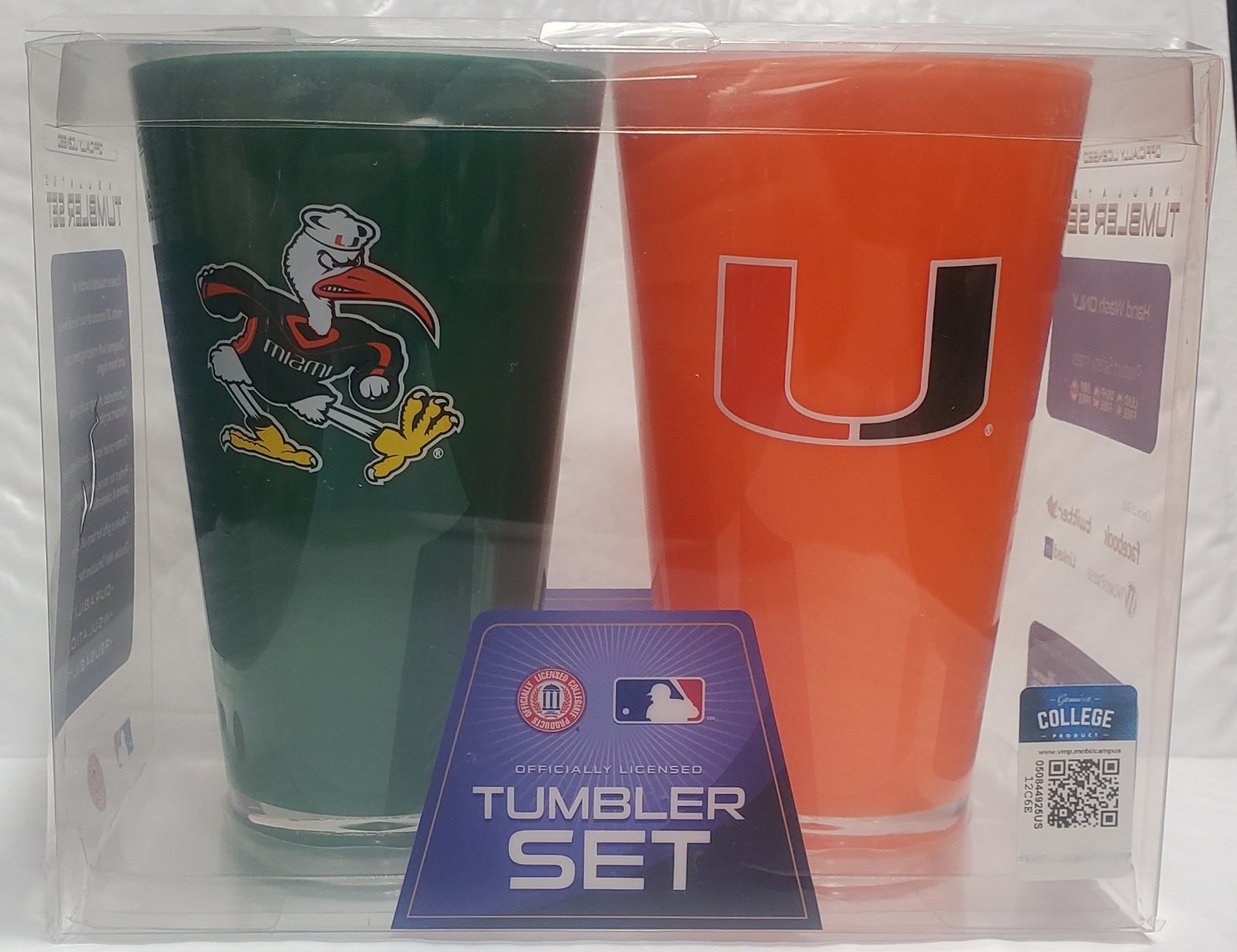 Miami Hurricanes 20 oz Set of Tumblers – NCAA