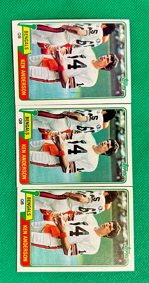 1981 Topps #115 Ken Anderson Cincinnati Bengals EXNMMT+ (3)