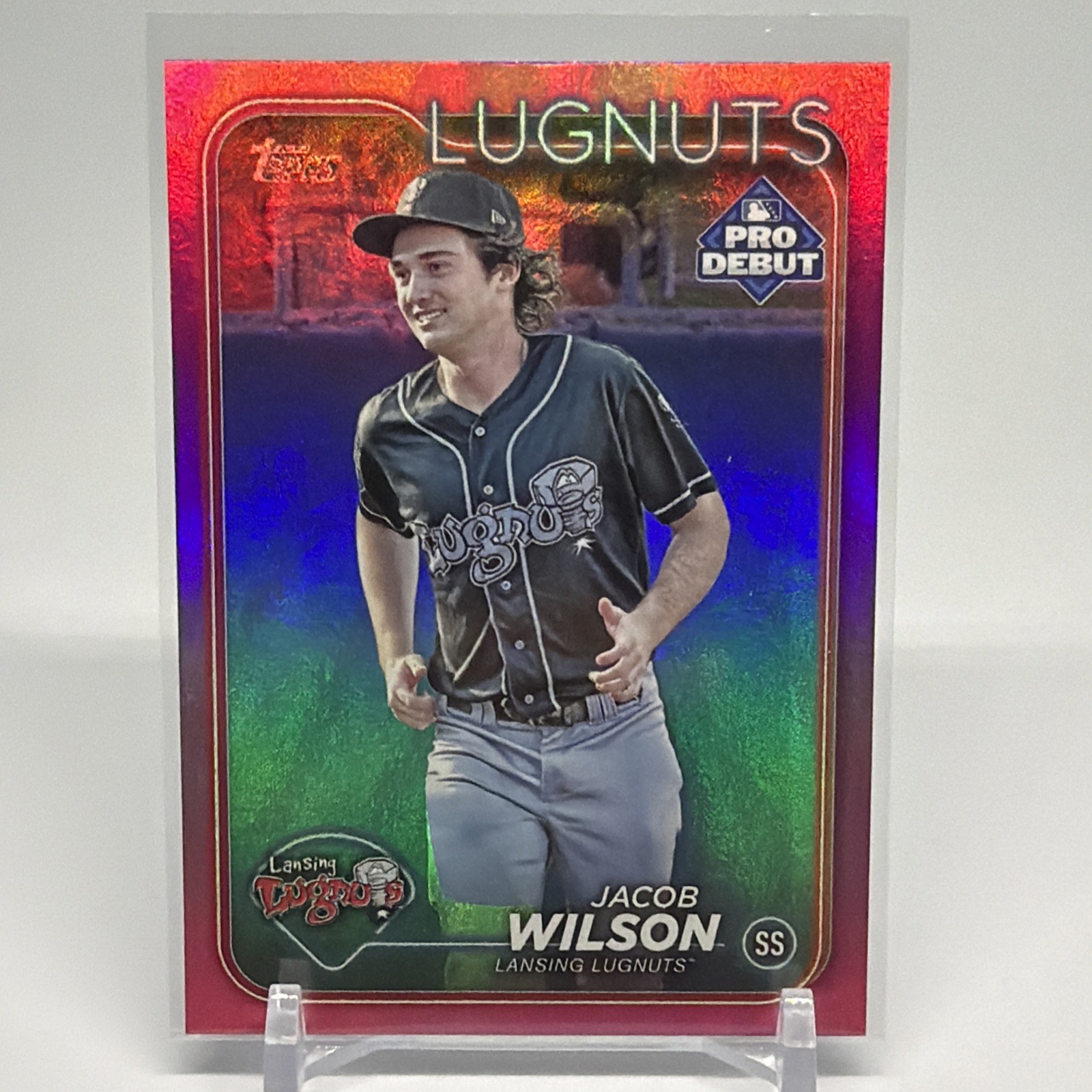 2024 Topps Pro Debut – Jacob Wilson #PD-40 Fuchsia Foil /199 (RC)