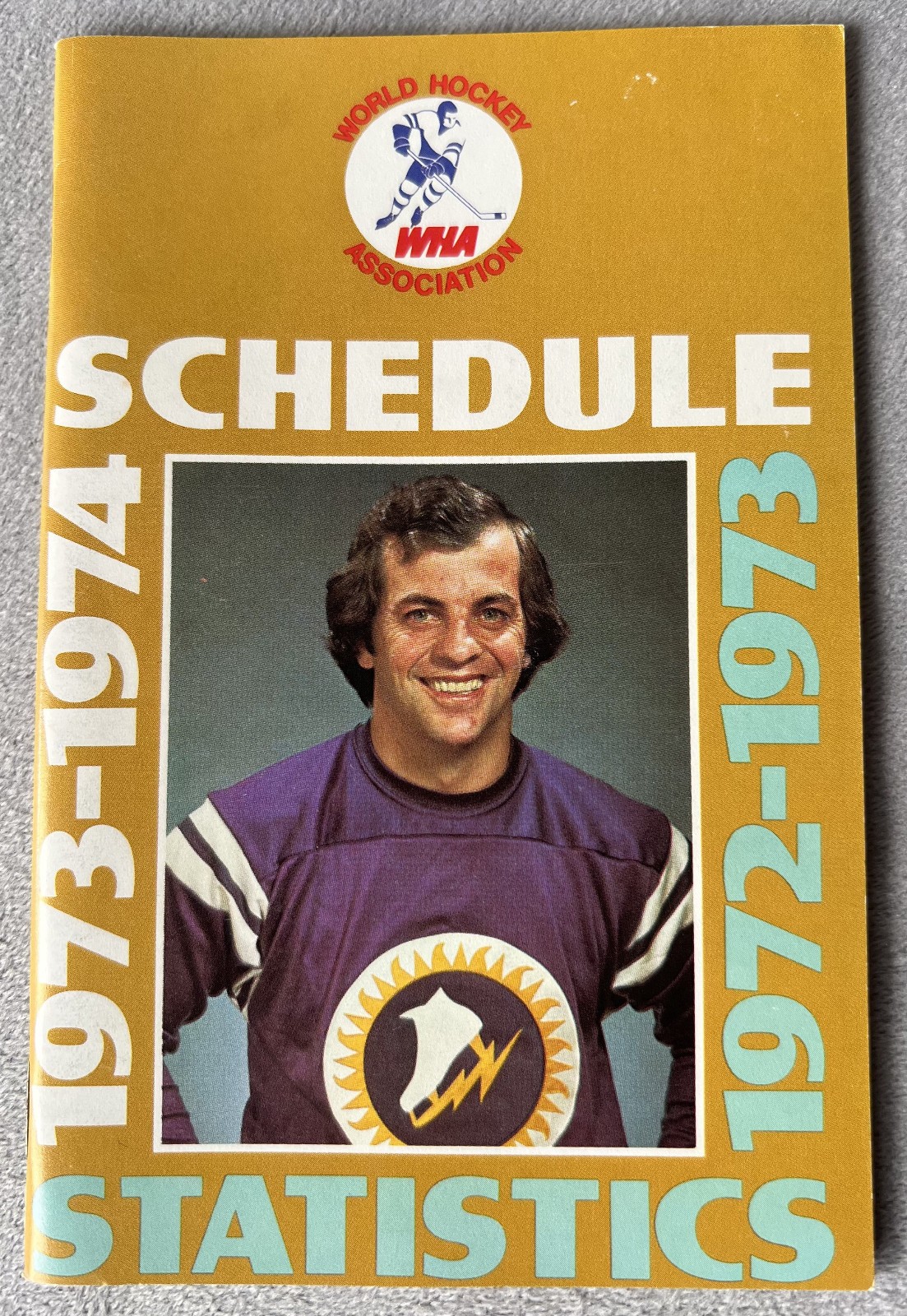 1973-74 World Hockey Association (WHA) Schedule & 1972-73 Statistics Booklet