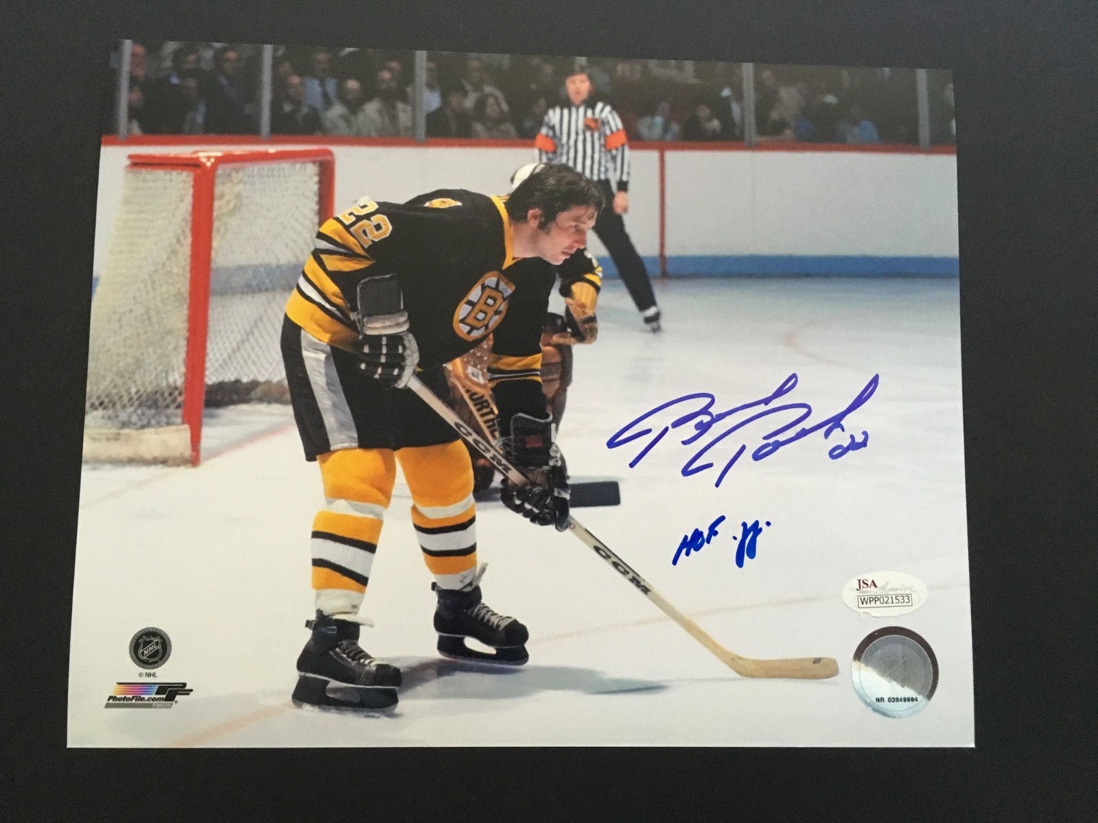 BRAD PARK AUTOGRAPHED 8 X 10 PHOTO J.S.A. AUTHENTICATED HOF INSCRIPTION