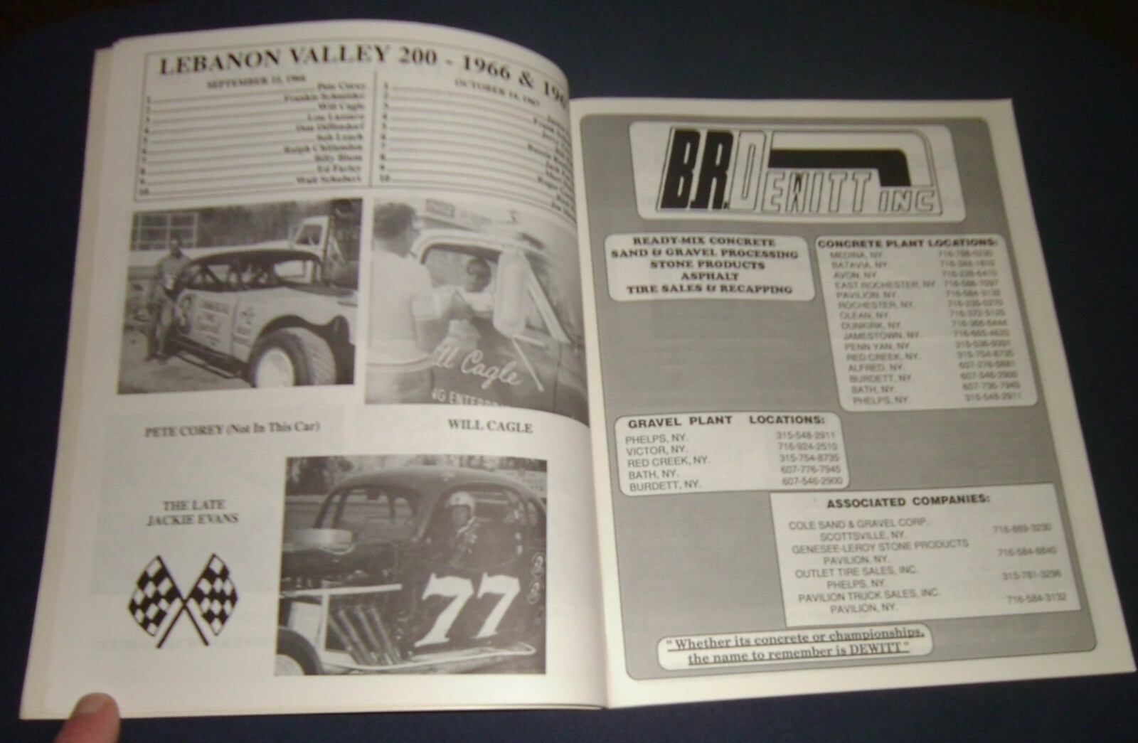 1990 Dirt Trackin Dirt Modified Program Jack Johnson Ricky Wright Billy Decker