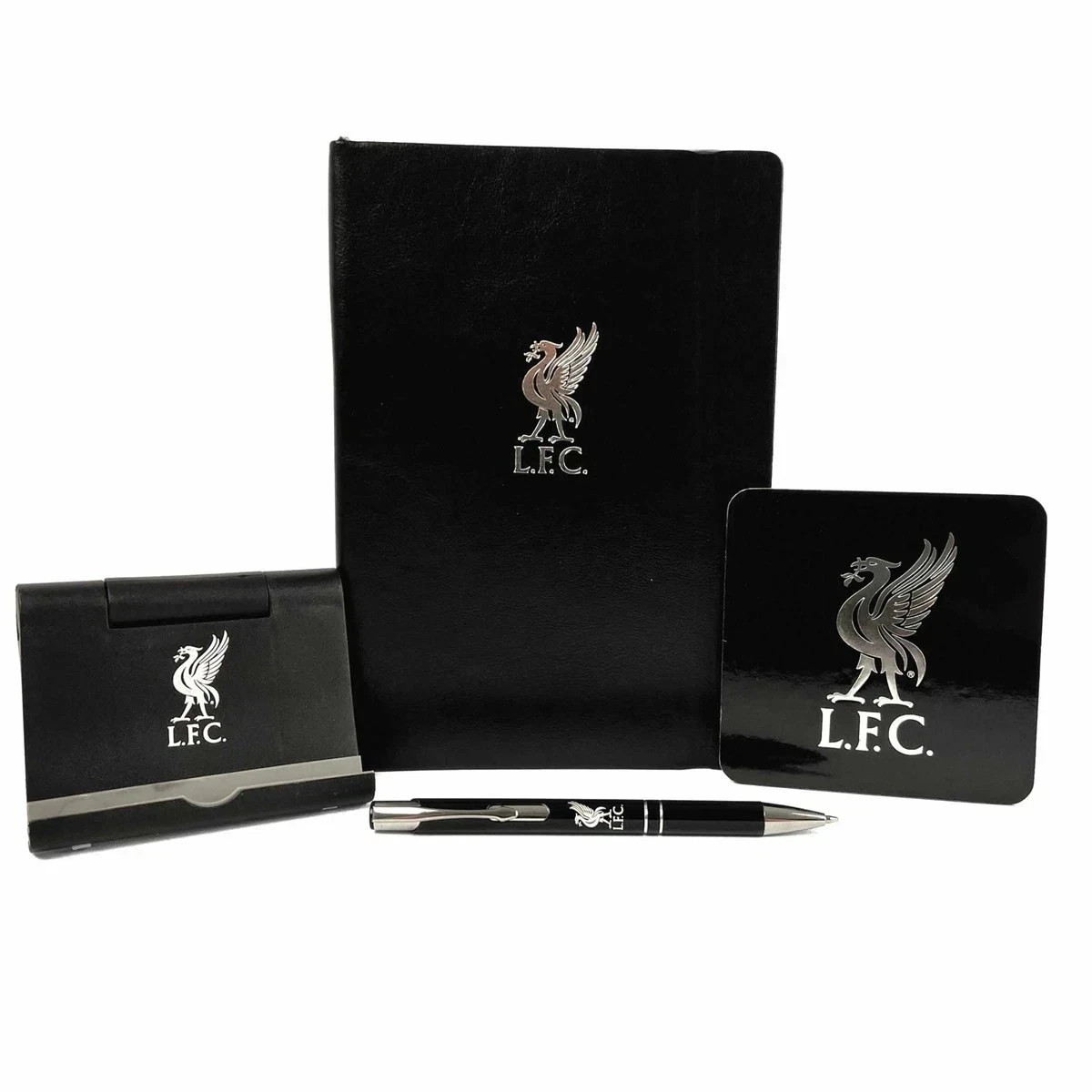Liverpool FC Office Set – Pen Notebook Coaster & Phone stand