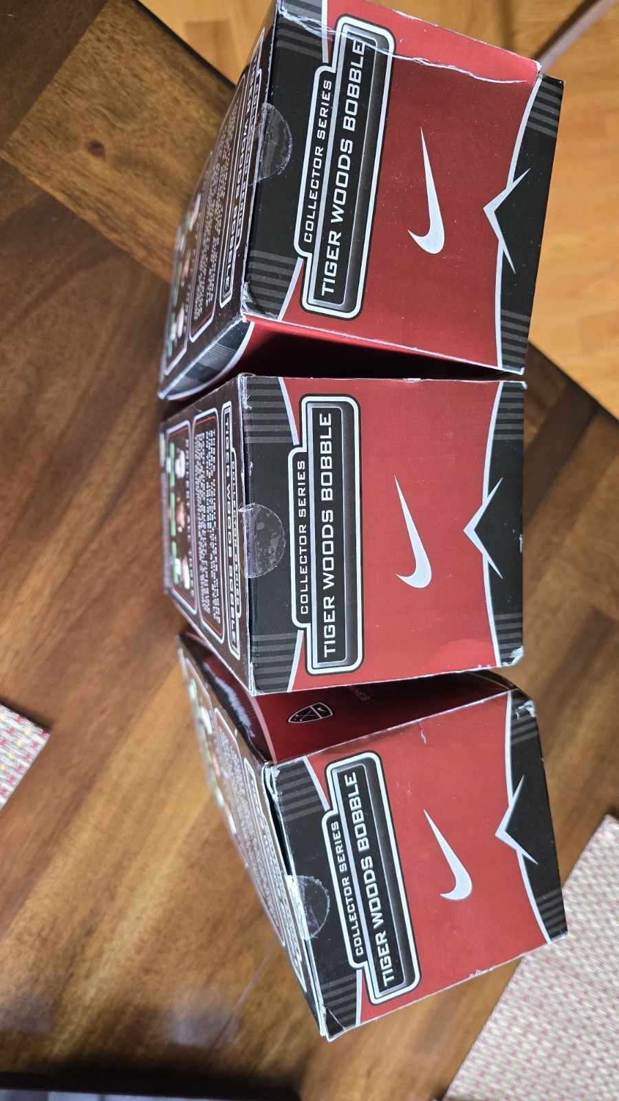 LIMITED EDITION Nike Tiger Woods (Sober) Bobble heads- Set Of 3- In sealed box