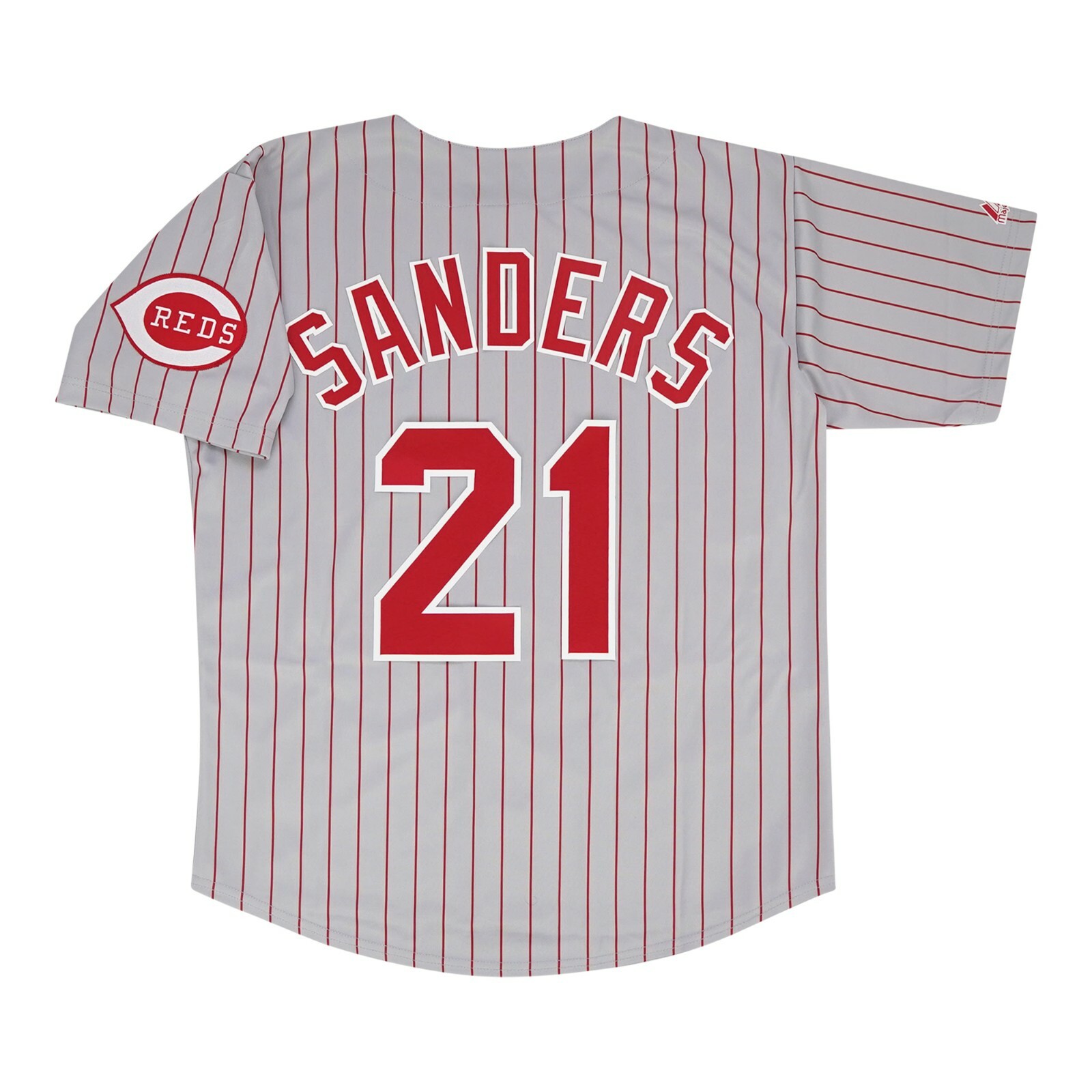Deion Sanders 1994 Cincinnati Reds Grey Road Jersey w/ Team Patch Men’s (S-3XL)