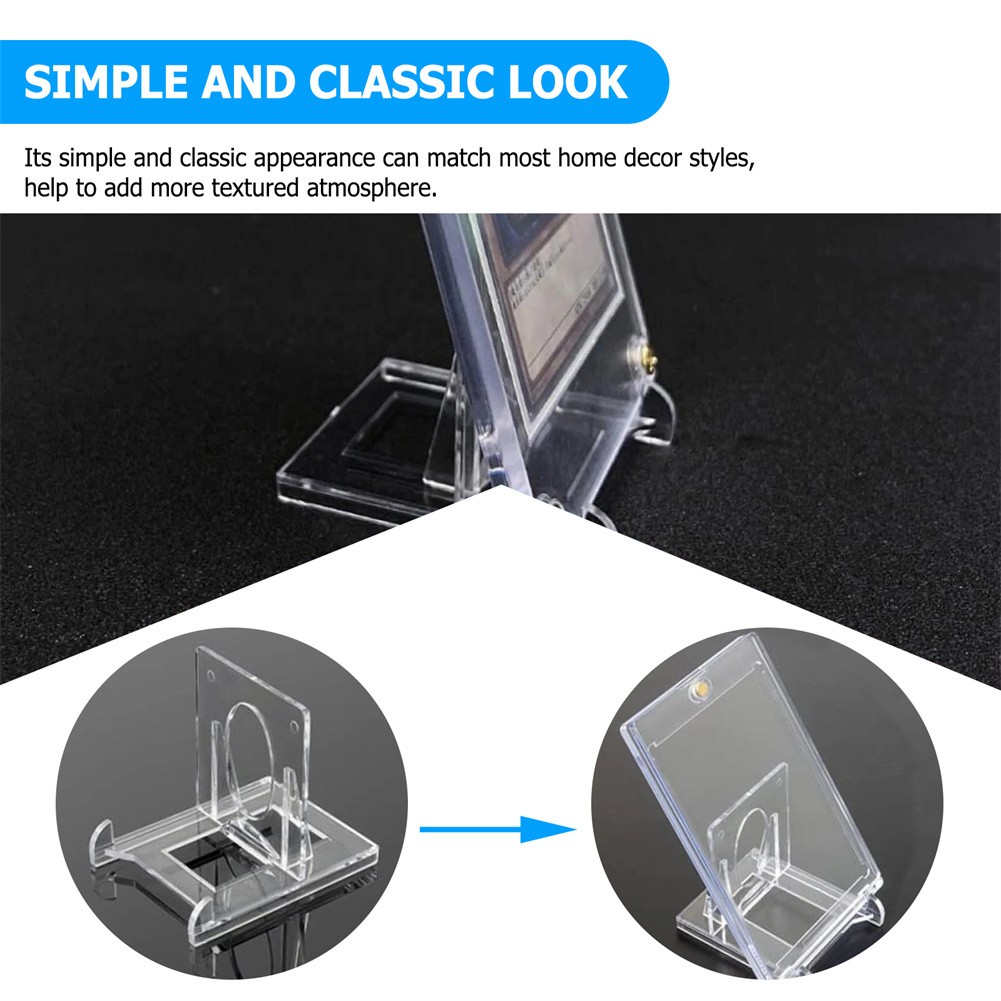 Adjustable Acrylic Stands Display Rack for Photos Crafts Office Desktop Storage