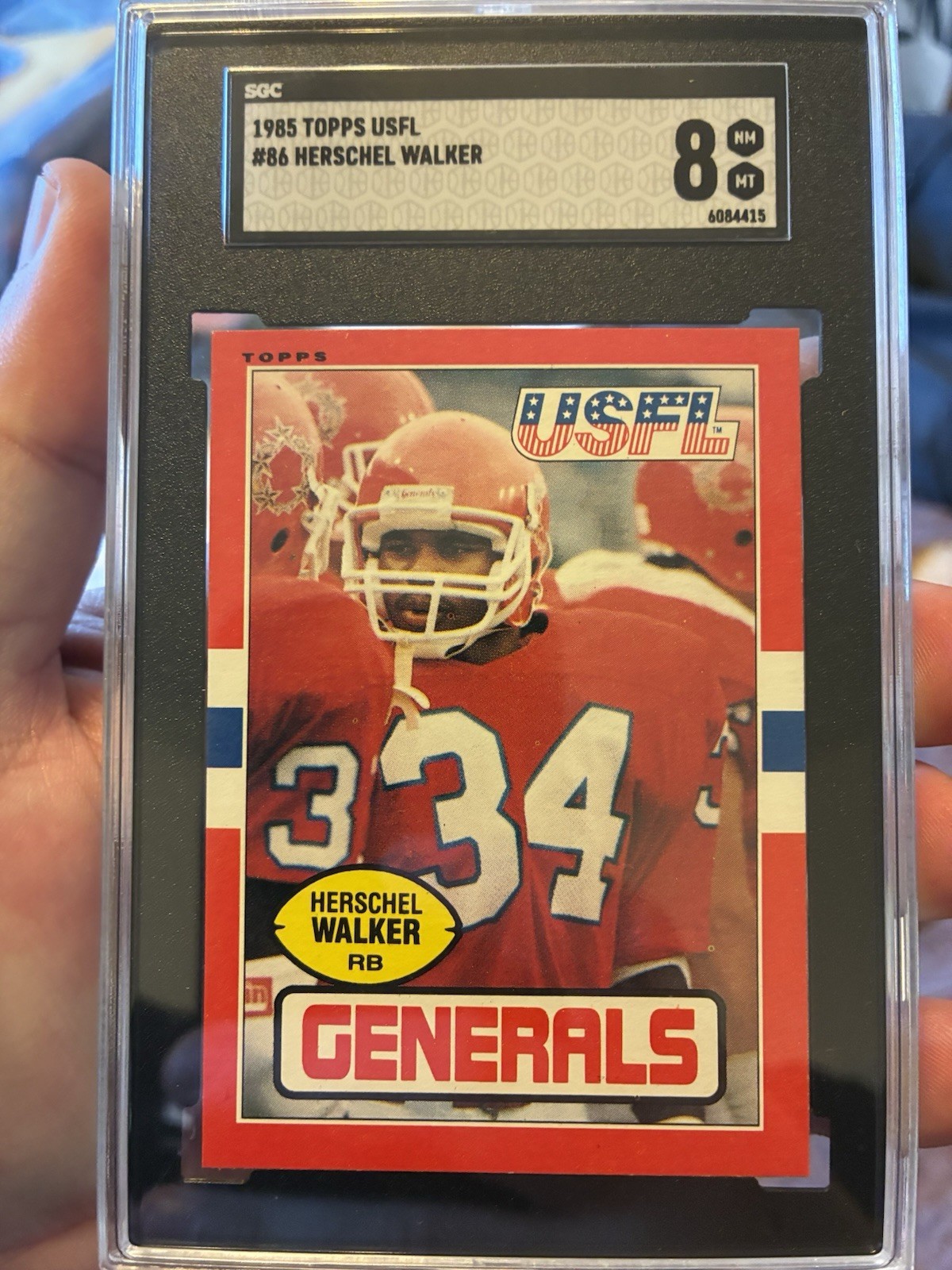 1985 Topps USFL – Herschel Walker #86 (RC)