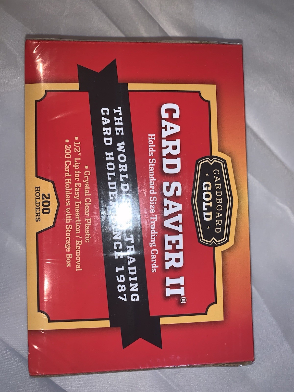 200 Cardboard Gold Saver 2/11 Top Load Semi Rigid Baseball Trading Card Holders