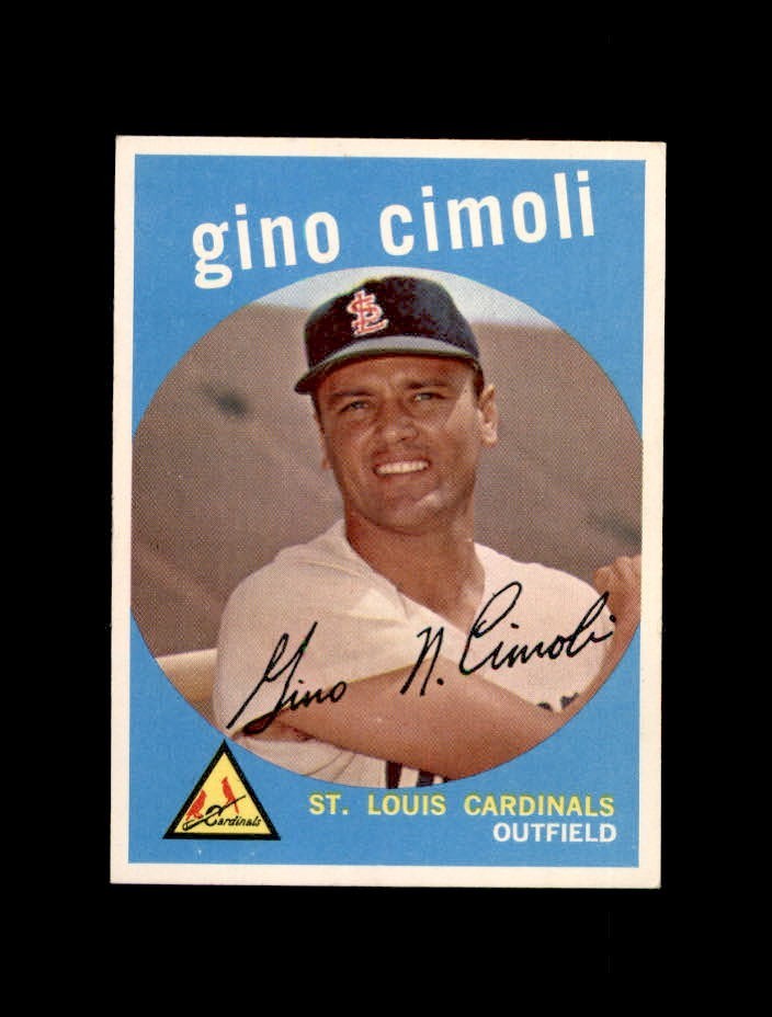 1959 Topps Baseball #418 Gino Cimoli (Cardinals) NM