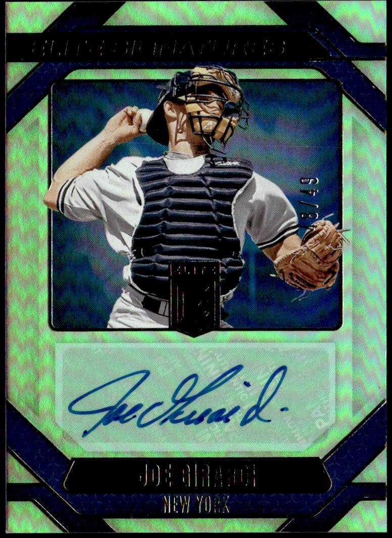 2026 Donruss Elite #ES-JG Joe Girardi Elite Signatures Auto Lime Green #/49