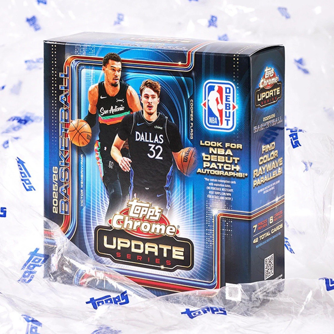 ❗️TOPPS 2025-26 Chrome Update Series NBA Basketball Box 42 Cards ONlY 1 LEFT !📈