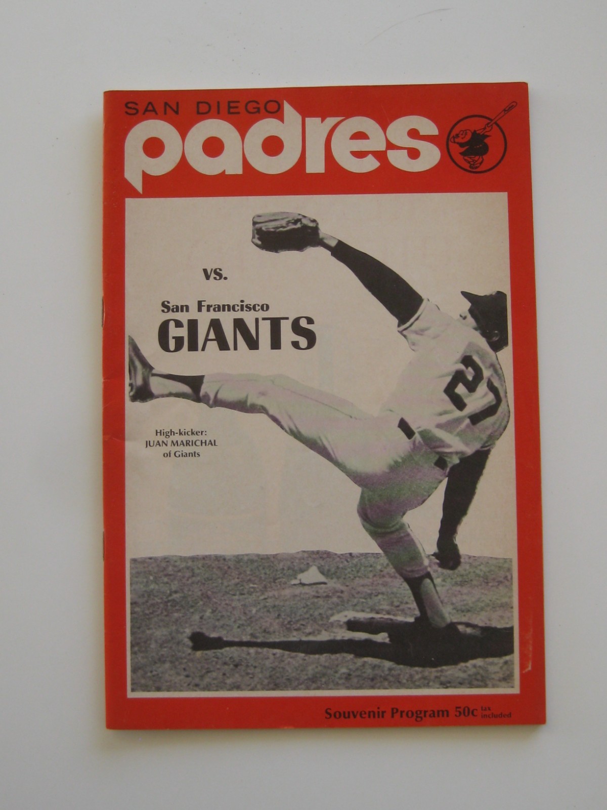 Vtg 1971 San Diego Padres San Francisco Giants Program Willie Mays #638 Homerun