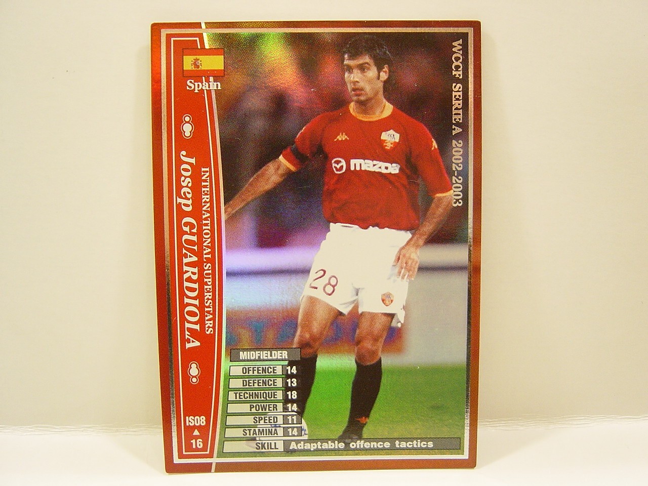 Panini WCCF 2002-03 IS Josep Guardiola 1971 Spain　No.28 International Superstars