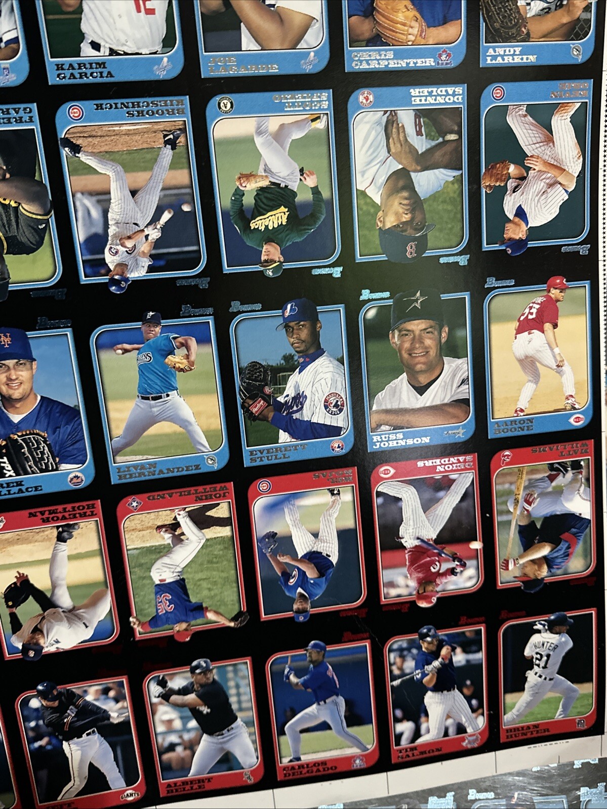 1997 Bowman Baseball Uncut Sheet Adrian Beltre RC Tatis Jeter Ripken MLB Stars