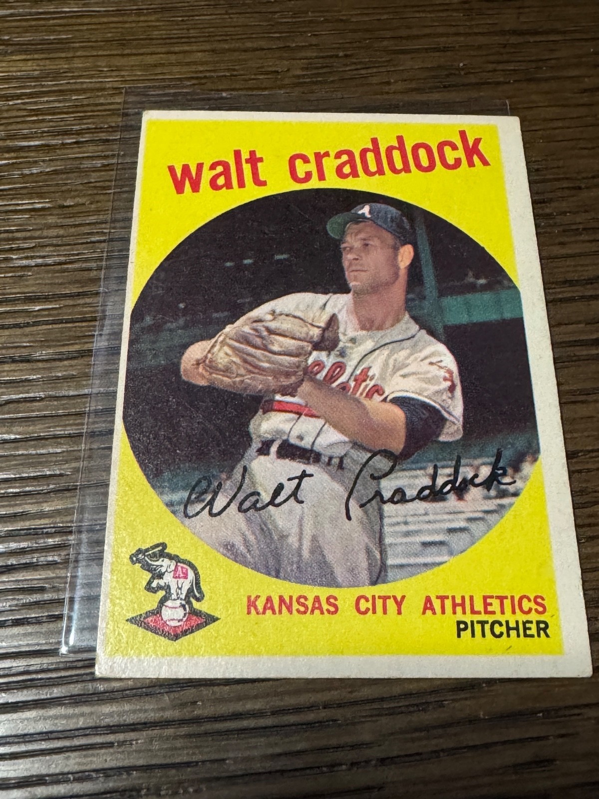 1959 Topps Walt Craddock Baseball Card #281 Athletics -NM – Free Shipping