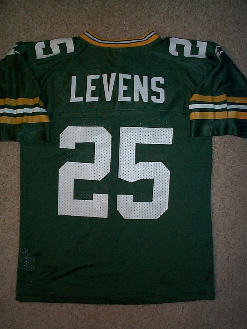 *IRREGULAR* Green Bay Packers DORSEY LEVENS nfl Jersey YOUTH KIDS BOYS (m-medium