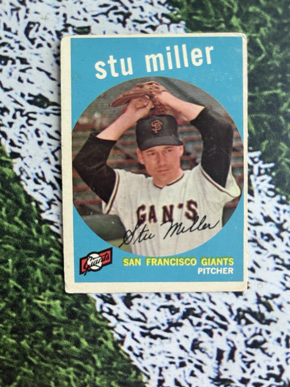 1959 Topps Baseball Stu Miller #183 San Francisco Giants EX Low Shipping