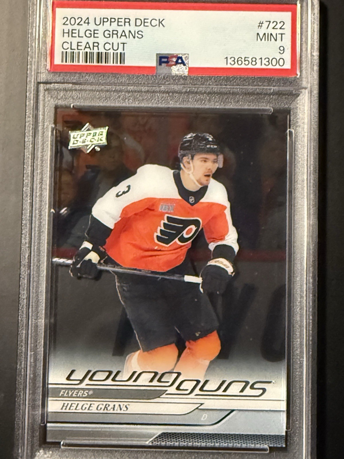 Helge Grans Clear Cut Young Guns #722 PSA 9 – FLYERS