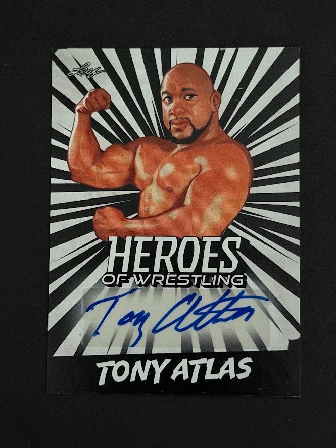 Tony Atlas 2023 Leaf Heroes Of Wrestling Autograph Card # BATA1 WWE WWF NWA WCW