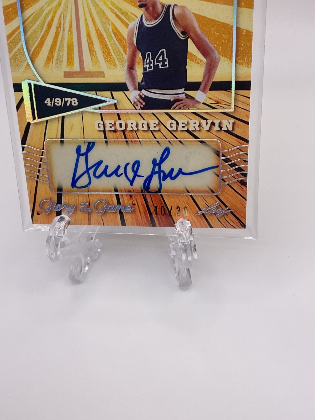 2025 Leaf Glory of the Game Basketball – George Gervin /30 Glory Days Auto