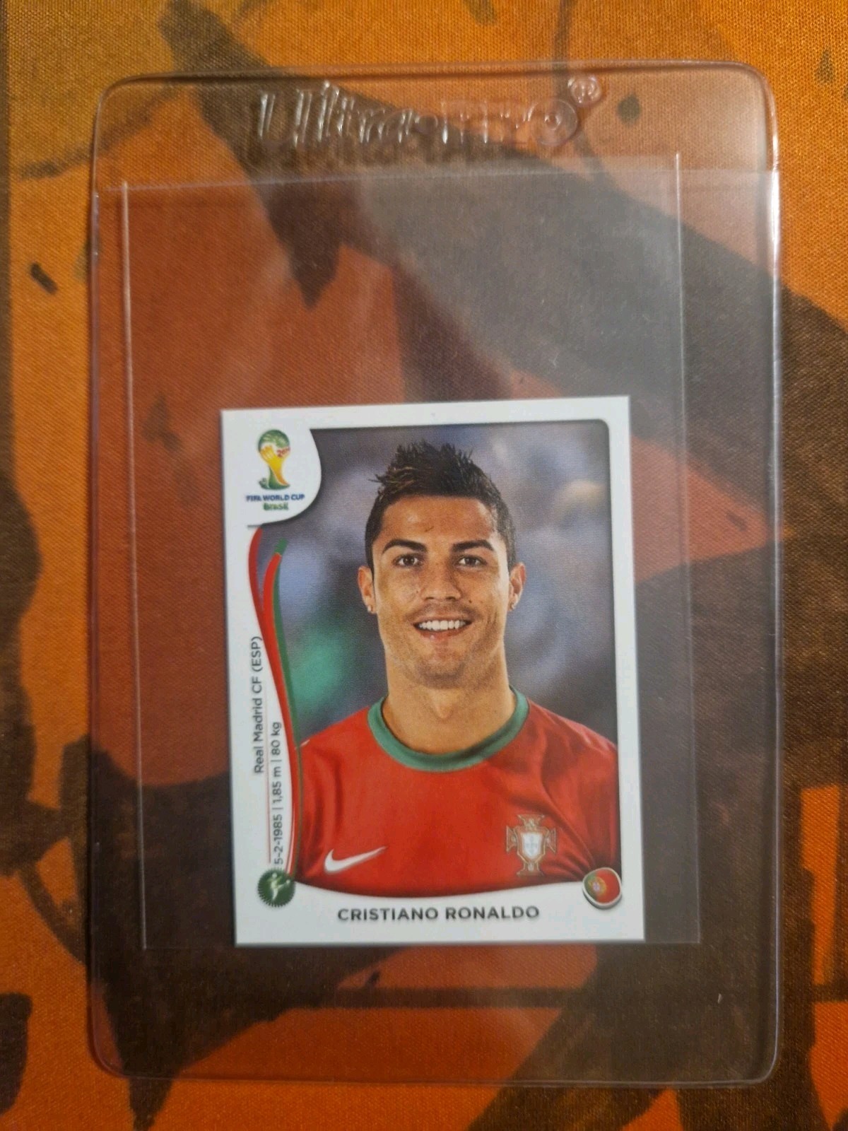CRISTIANO RONALDO Panini FIFA WORLD CUP Album Sticker Collection LOT of 5