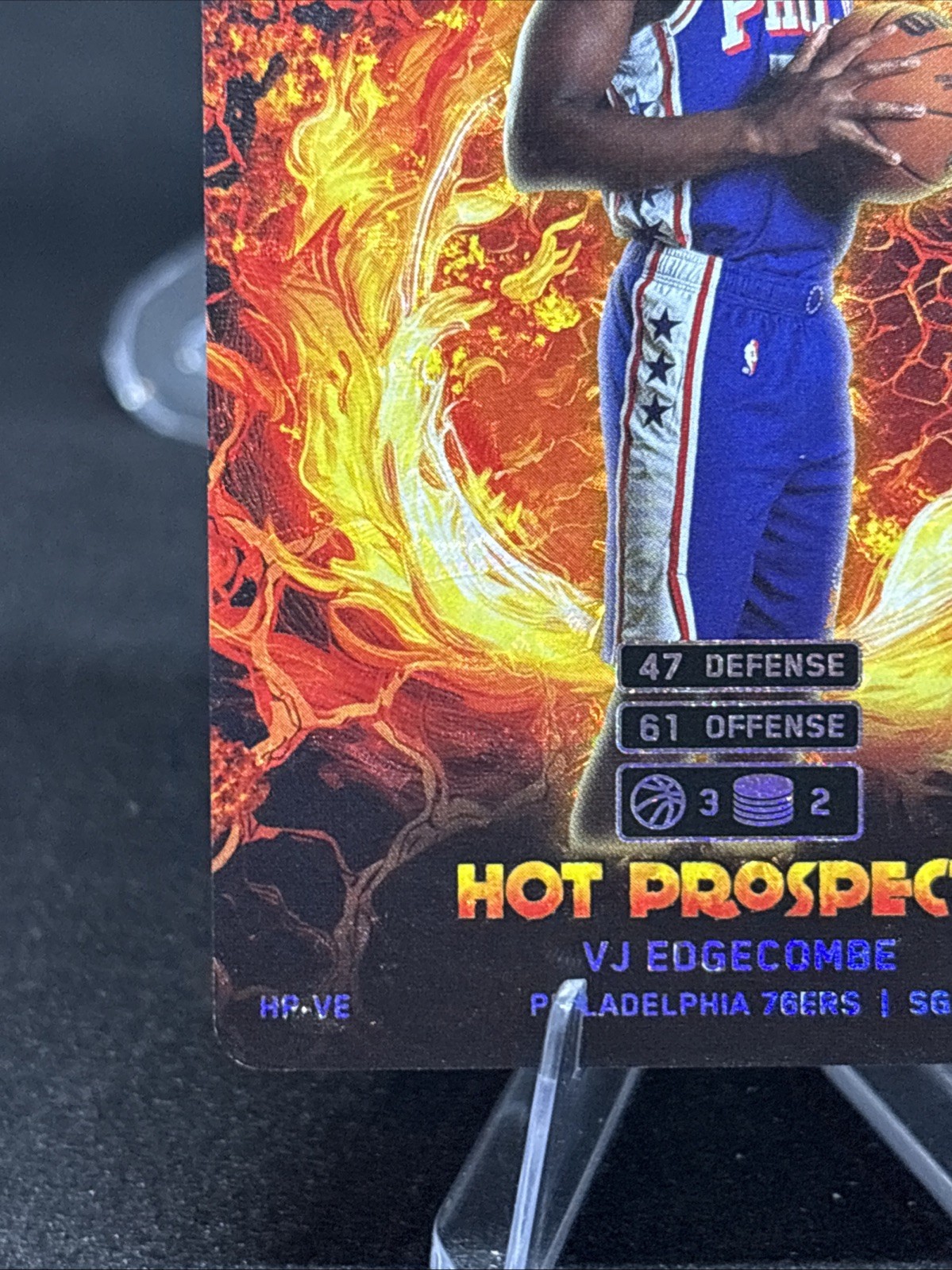 2025-26 Topps Match Attax Hot Prospects #HP-VE VJ Edgecombe RC Rookie 76ers