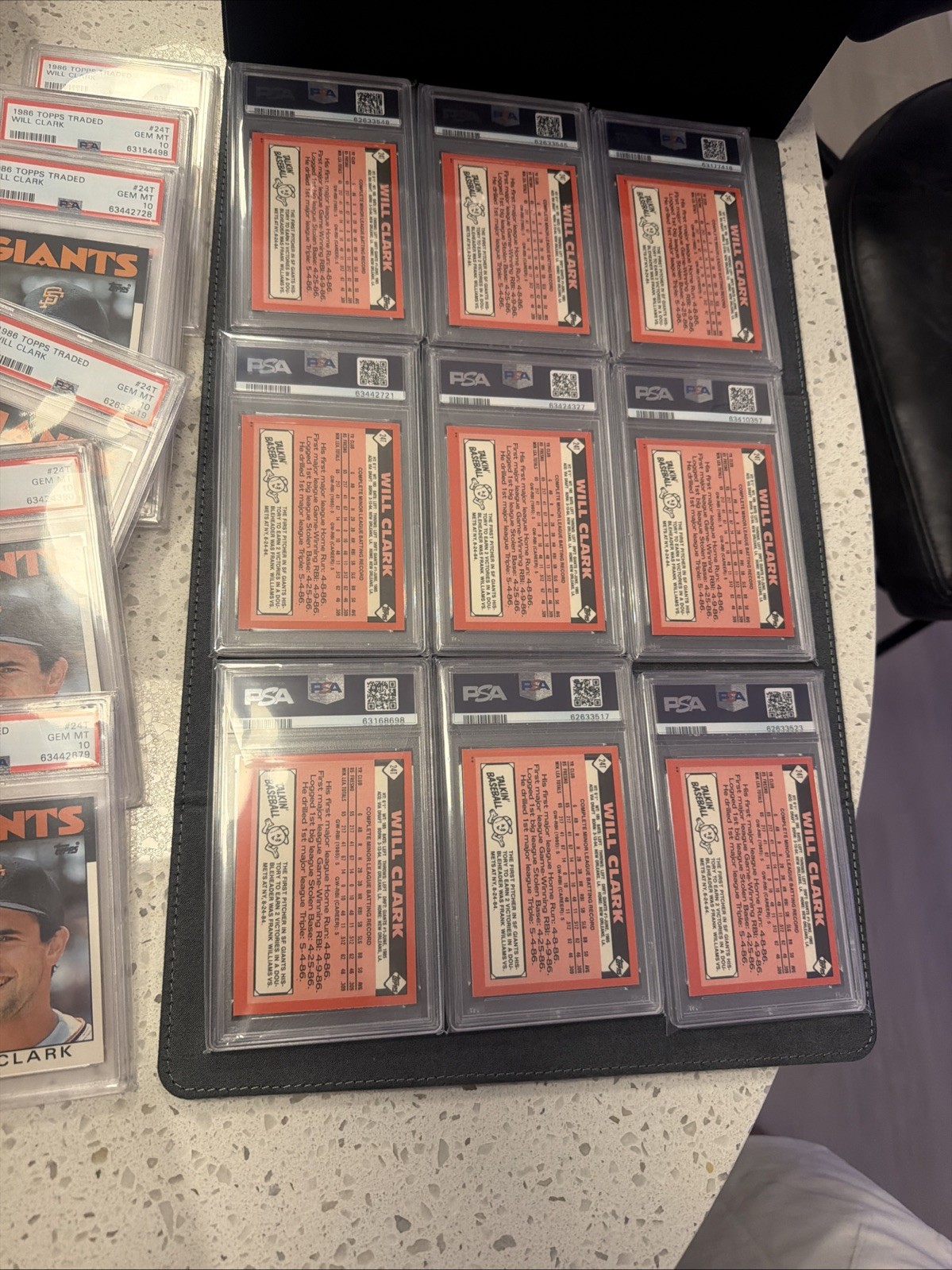 1986 Topps Traded #24T Will Clark PSA 10 Rookie Card RC Gem Mint Quantity Availa