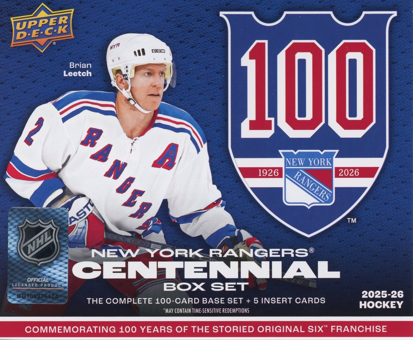 U PICK LOT 2025-26 25-26 UD NEW YORK RANGERS CENTENNIAL BOX SET BASE CARDS