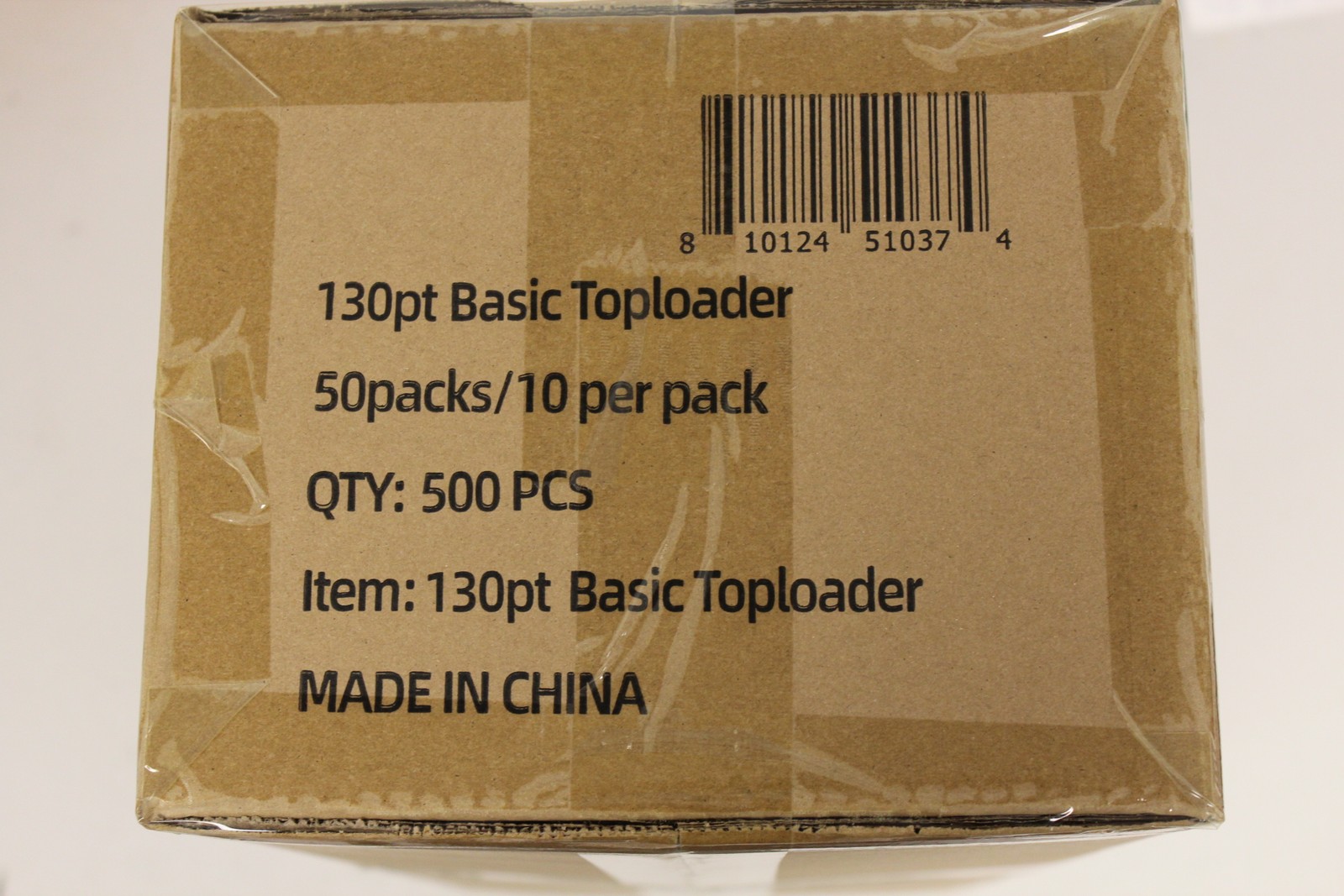 (500) Humongous Hoard 3″ x 4″ Basic 130Pt Thick Top Loaders Case (50 Packs)