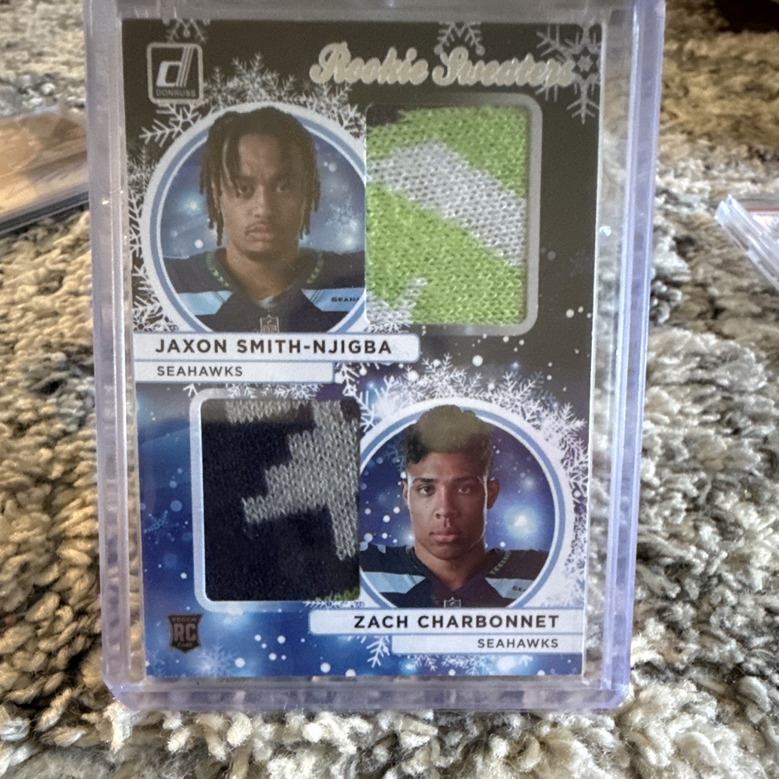 Panini 2023 Donruss Jaxon Smith-Njigba Zach Charbonnet RC MEM #HSD-6