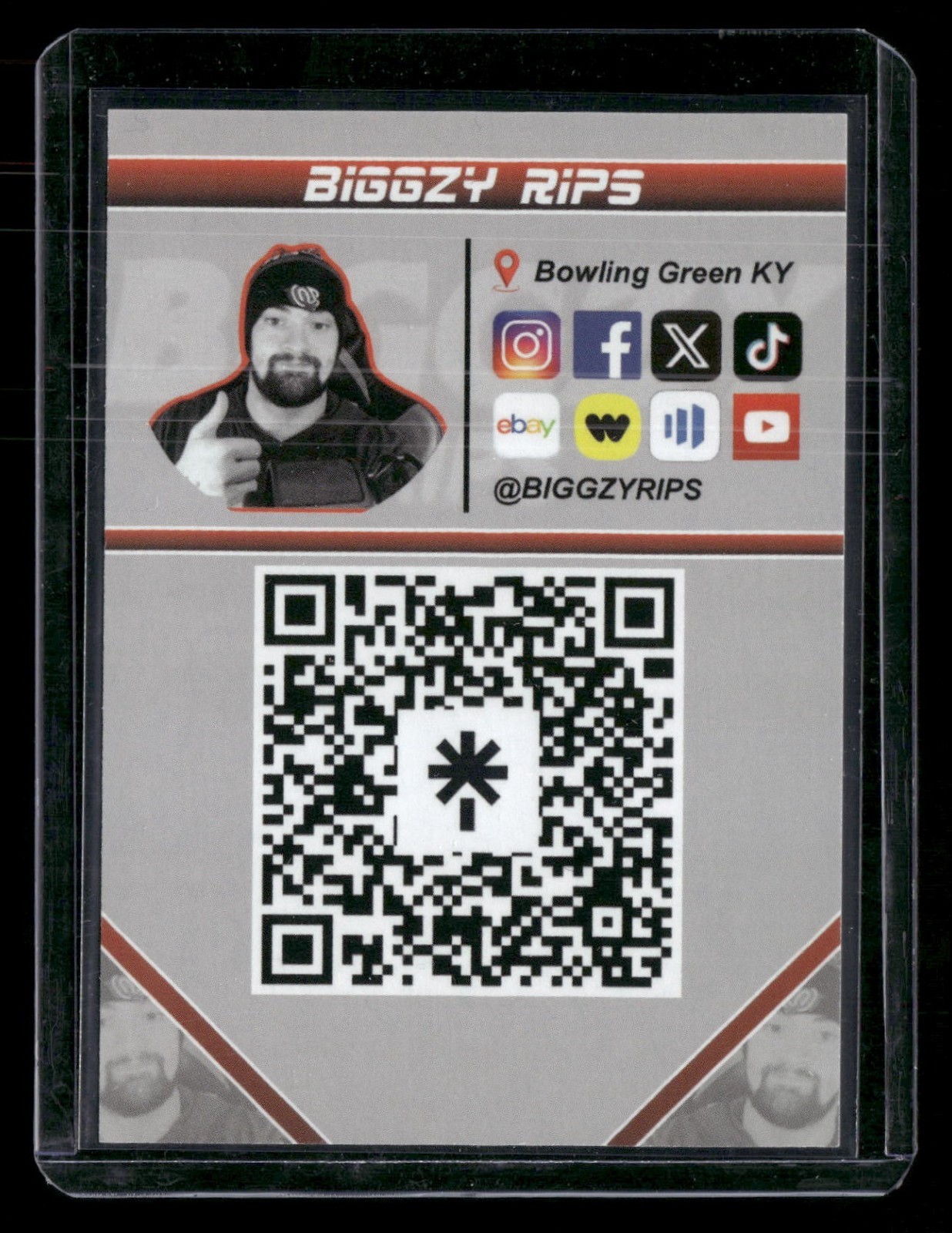 Custom Biggzy Rips Auto: Red, Black, Or Silver Available