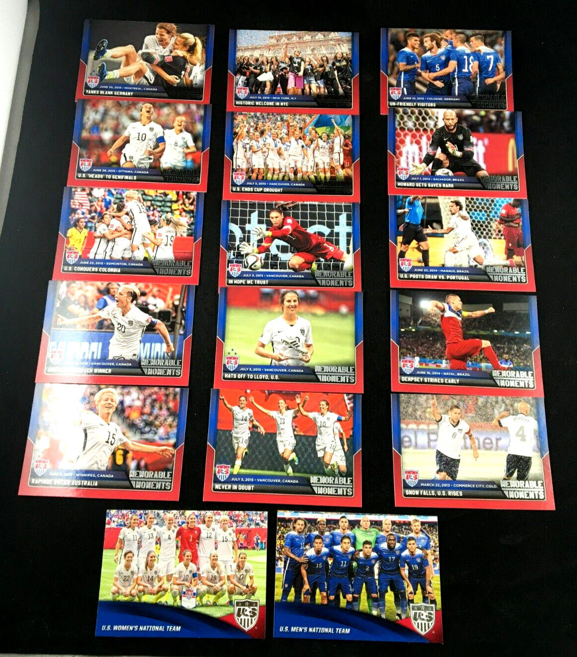 Complete 67 Card Box Set – 2015 Panini US National Soccer Team USWNT USMNT USA