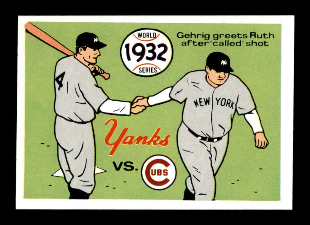 1970 Fleer World Series #29 1932 Yankees/Cubs NM+ X3695357
