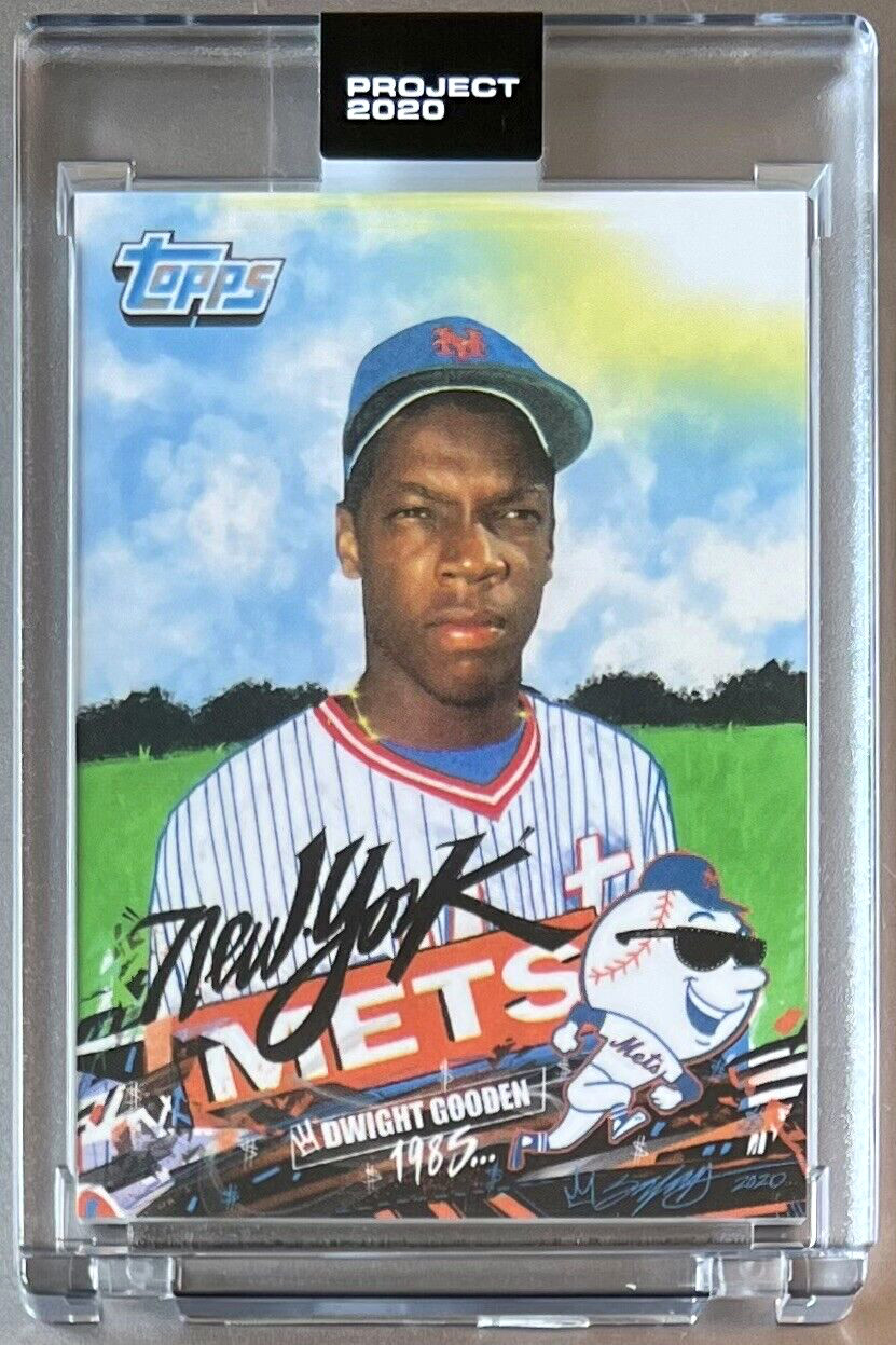 TOPPS PROJECT 2020 #324 DWIGHT GOODEN by KING SALADEEN 1985 METS * FREE SHIPPING