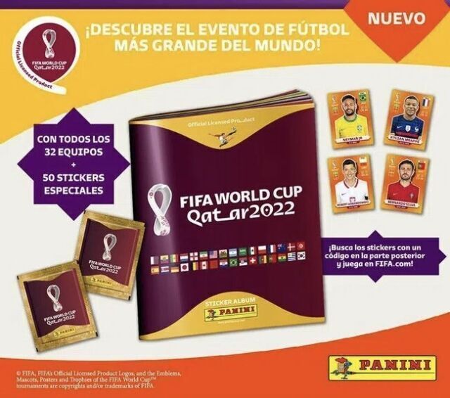 2x FIFA WORLD CUP QATAR 2022 PANINI OFFICIAL STICKER ALBUM (with 10 stickers)