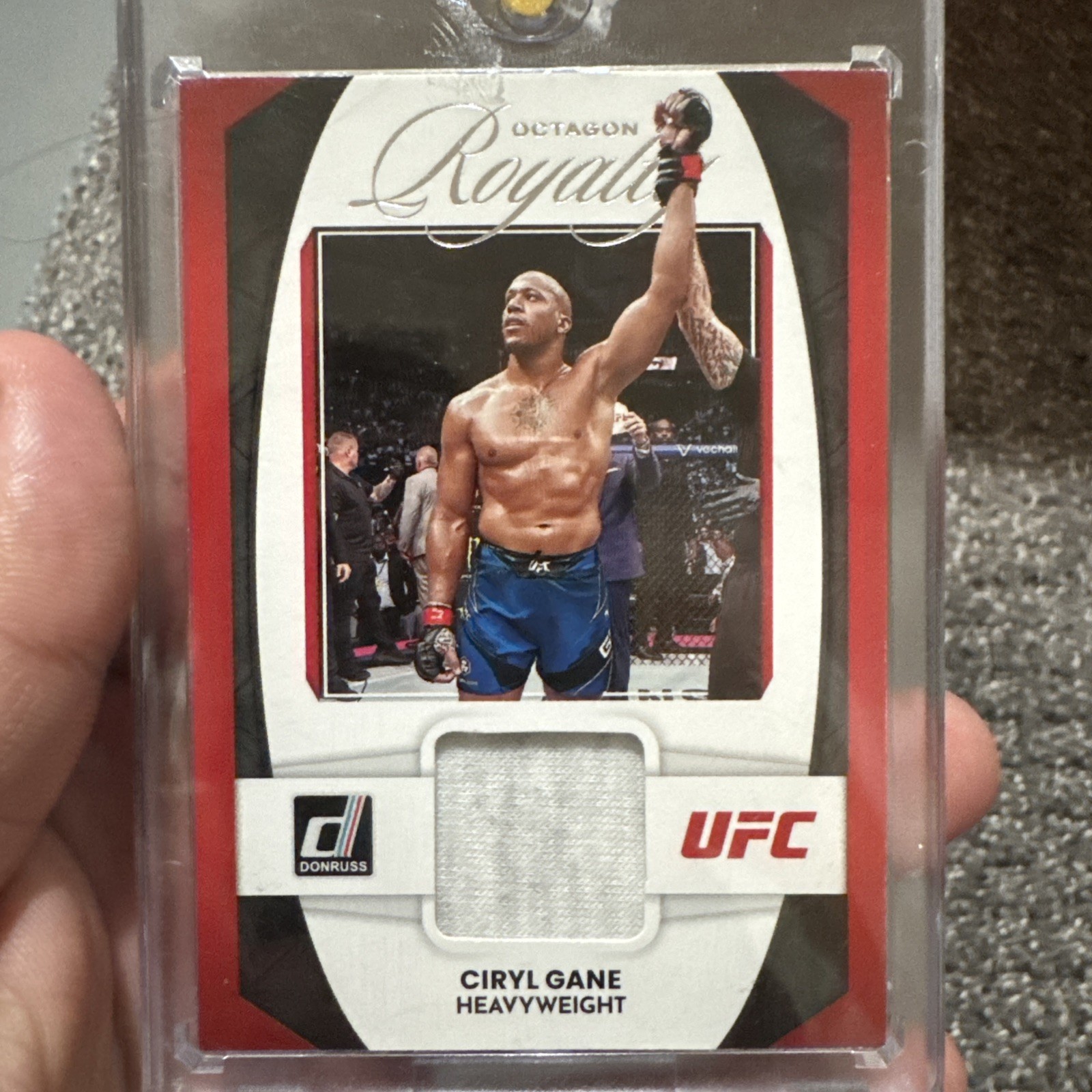 2023 Donruss UFC Ciryl Gane No. Or-cgn Octagon Royalty Patch