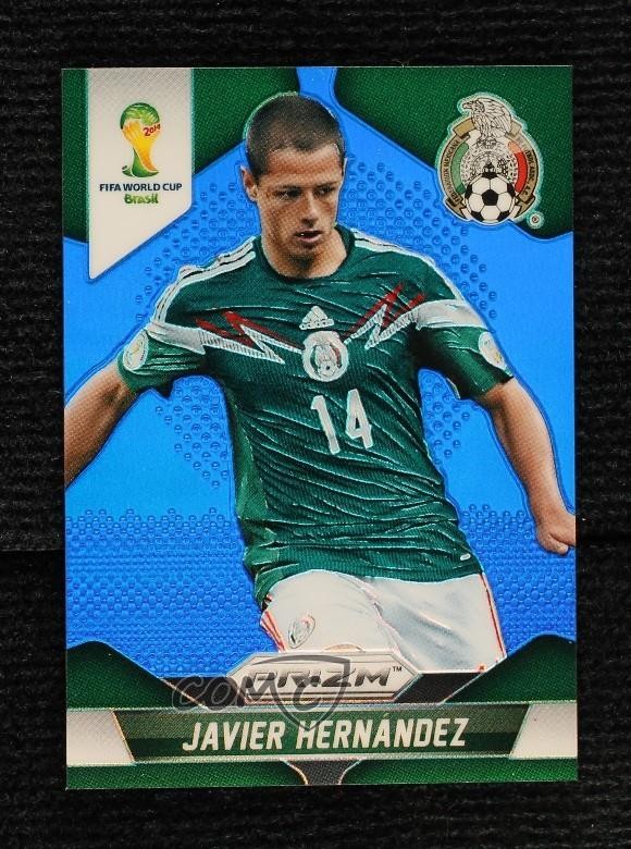 2014 Panini Prizm World Cup Blue Prizm 131/199 Javier Hernandez #148 0m1