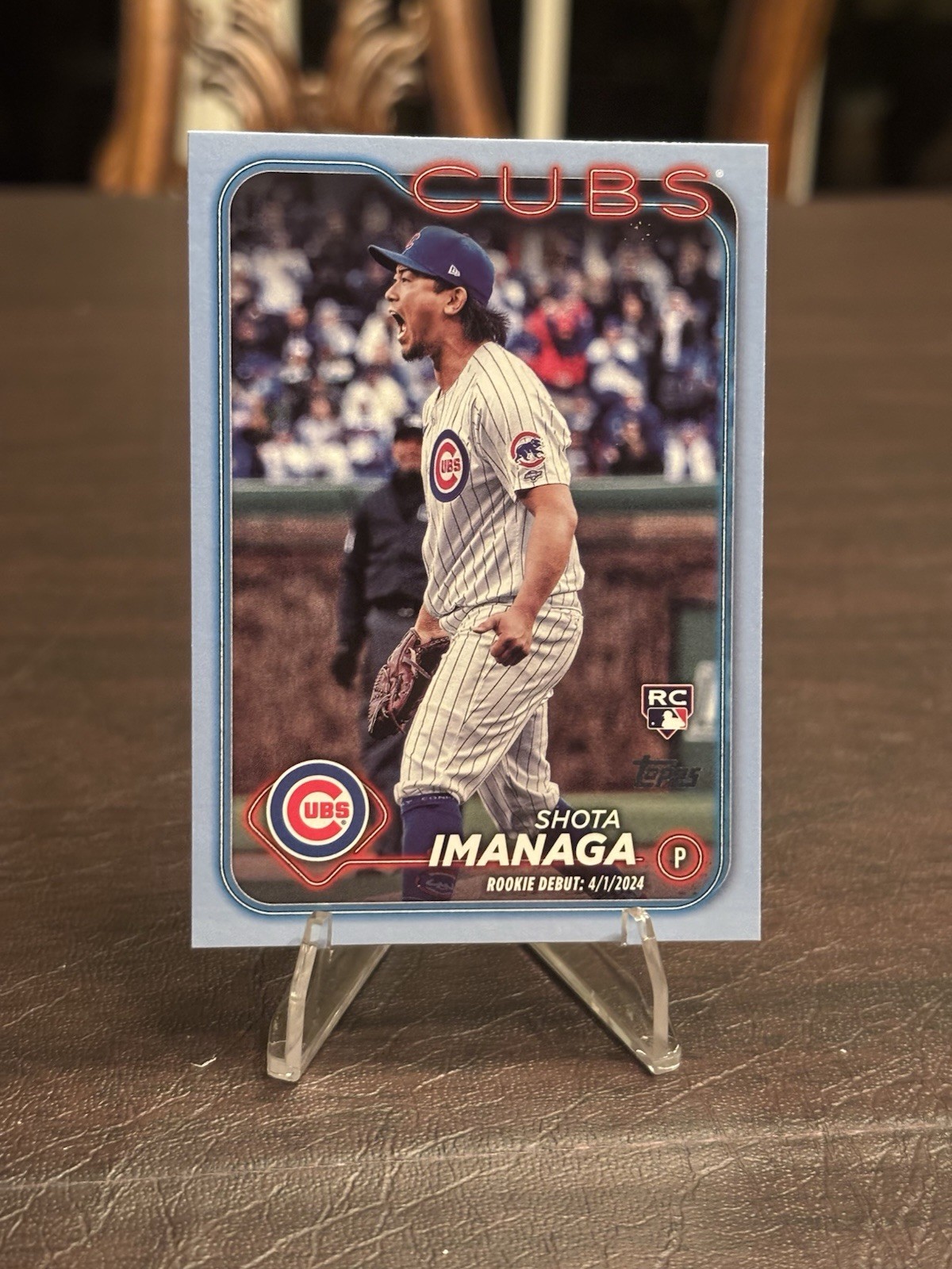 Shota Imanaga 2024 Topps Update Father’s Day Blue US281 /50 RC Rookie CUBS