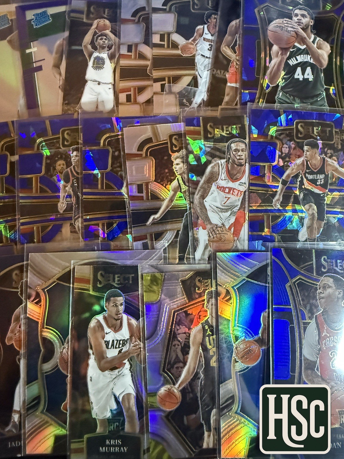 Basketball NBA – 100 Card Lot – Rookies, Parallels, Memorabilia, Autos, Numbered