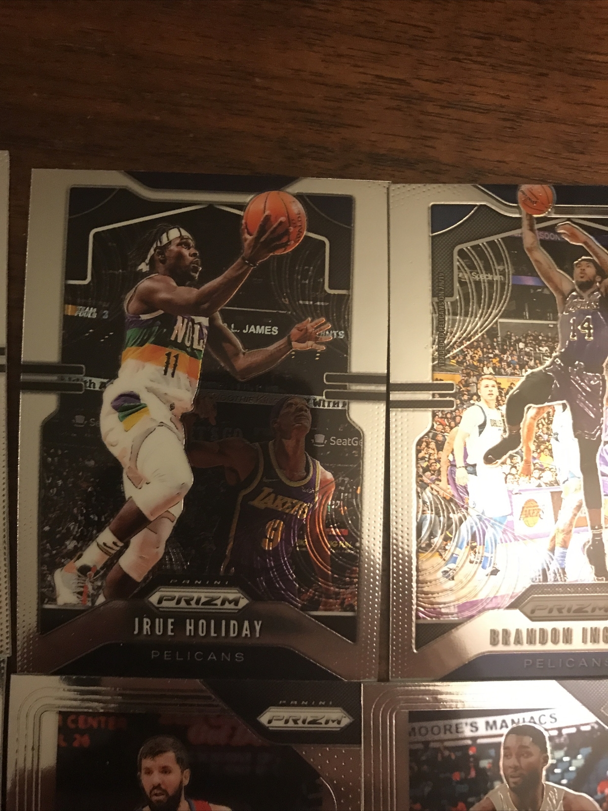 New Orleans Pelicans Cards Anthony Davis, Lonzo Ball, Brandon Ingram Option 1