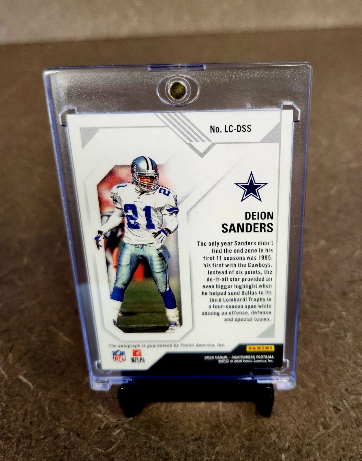 2024 Contenders Deion Sanders #LC-DSS Legendary Contenders Auto /99 Cowboys