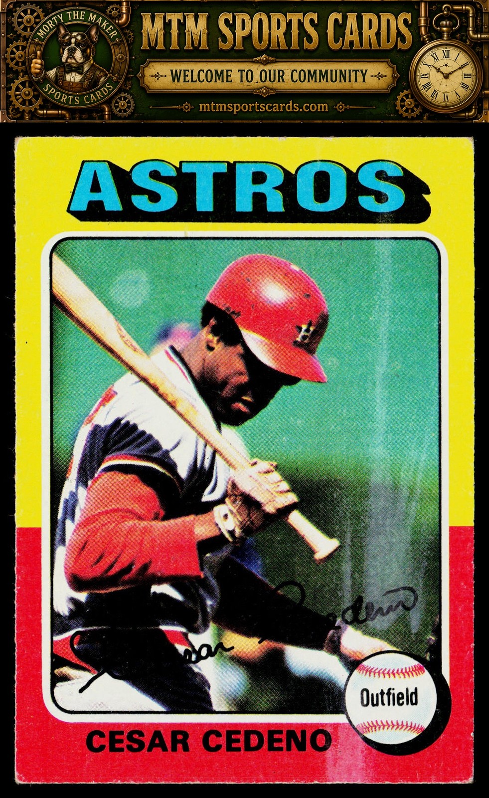 1975 Topps #590 Cesar Cedeno