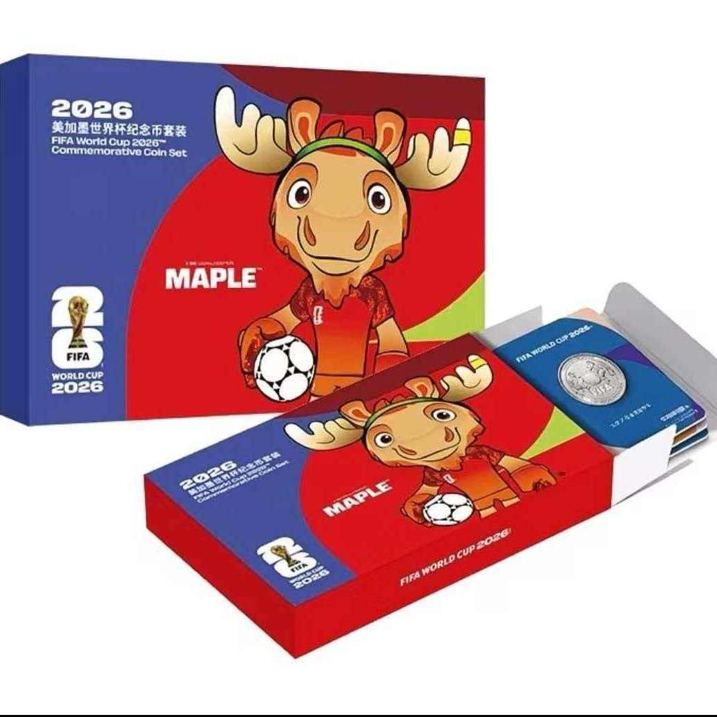 Official Licensed 2026 FIFA World Cup Commemorative Coin 3-in-1 Set