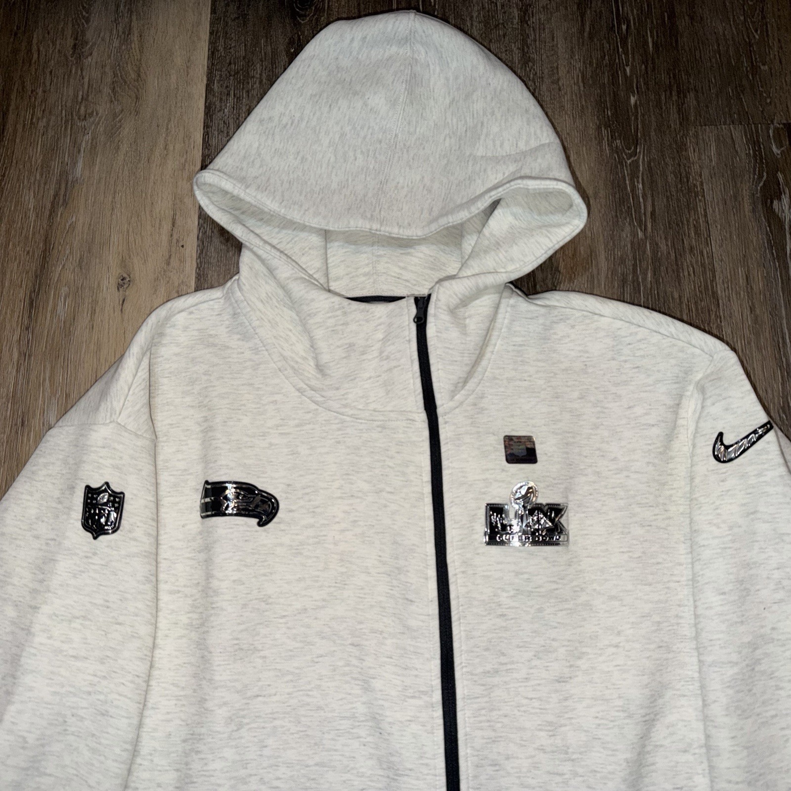 Seattle Seahawks Super Bowl 60 LX Tech Fleece Hoodie Opening Night Media Day