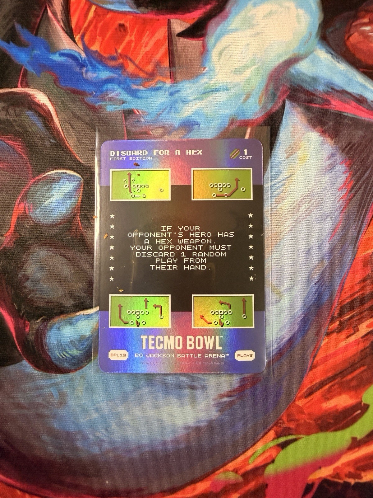 Bo Jackson Battle Arena Tecmo Bowl Discard For A Hex BPL19 Bonus Play Foil