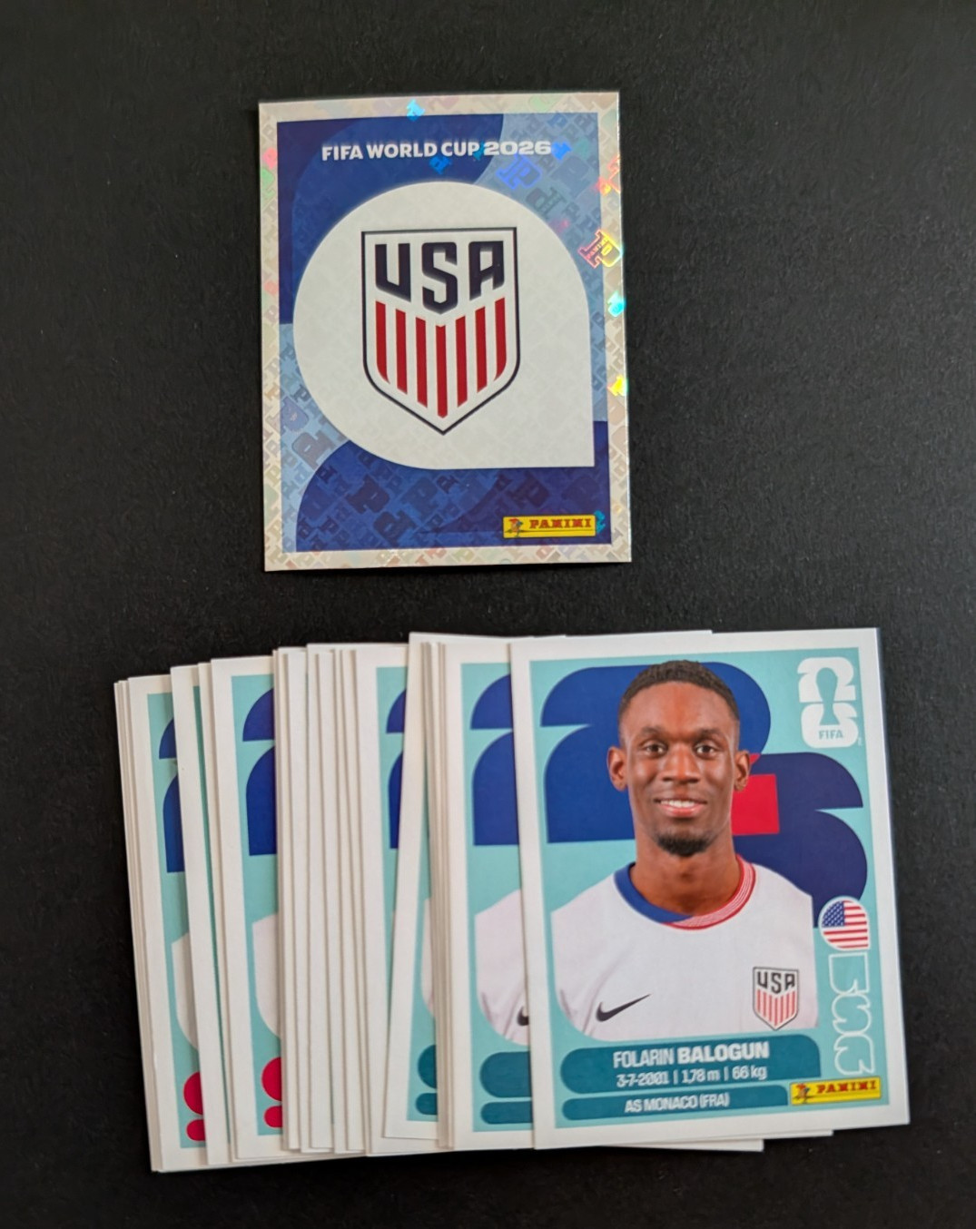 USA1-USA20 – 2026 Panini FIFA World Cup Stickers – You Pick Bundle